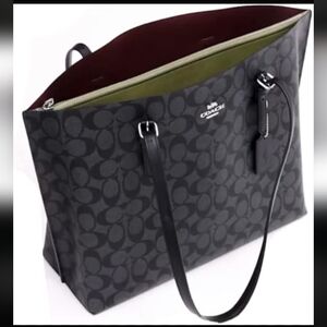Coach Women's Mollie Tote in Signature Canvas.